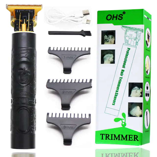 T9 USB Electric Hair Clipper: Rechargeable Trimmer for Men